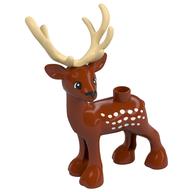 Duplo Animal Deer Male / Buck (No. 1) Dunkelorange