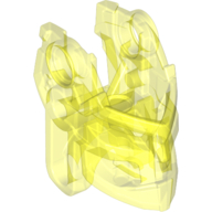 Large Figure Head Connector Block (Toa Okoto) Transparent-Neongrün