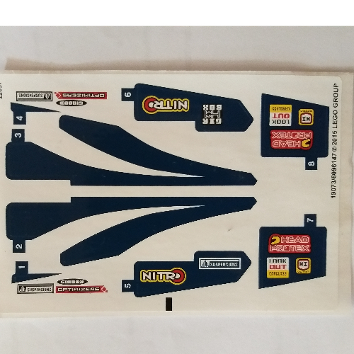 Stickerbogen für Set 42033-1 [Keine Farbe/Beliebige Farbe]