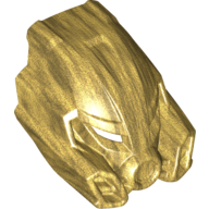 Large Figure Mask of Stone (Kanohi Kakama) Perlgold