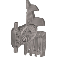 Large Figure Weapon Axe Blade / Glider Wing in Flat Silver