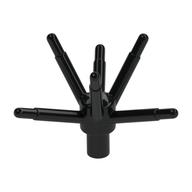 Plant, Flower Stem with Bar and 6 Stems Schwarz