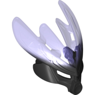 Large Figure Mask Protector with Marbled Trans-Purple Pattern (Protector Mask of Earth) Schwarz