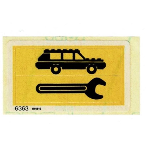 Sticker Sheet for Set 6363-1 [No Color/Any Color]