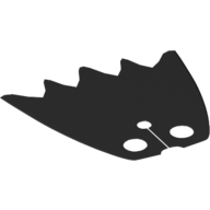 Neckwear Cape, Scalloped 5 Points [Spongy Stretchable Fabric] Black