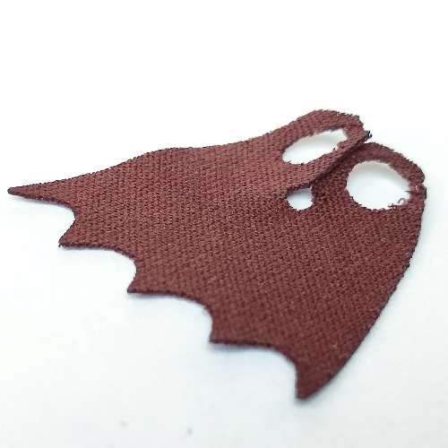 Neckwear Cape, Scalloped 5 Points [Spongy Stretchable Fabric] Dark Brown