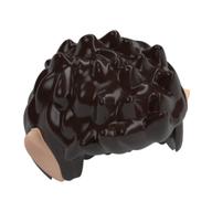 Hair Short Spiked with Elf Ears Light Nougat Print [1 Pinhole] Dunkelbraun