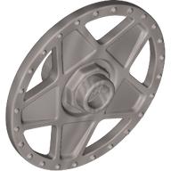 Wheel Cover 5 Spoke Thick with Edge Bolts in Flat Silver