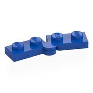 Hinge Plate 1 × 4 Swivel Top / Base - Hollow Clip [Complete Assembly] Blue