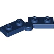 Hinge Plate 1 × 4 Swivel Top / Base - Hollow Clip [Complete Assembly] Dark Blue