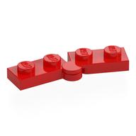 Hinge Plate 1 × 4 Swivel Top / Base - Hollow Clip [Complete Assembly] Rot