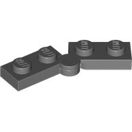 Hinge Plate 1 × 4 Swivel Top / Base - Hollow Clip [Complete Assembly] Dark Bluish Gray