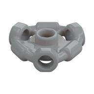 Plate Special 1 × 1 with Hole Through Stud, 3 Bars and 3 Bar Holes