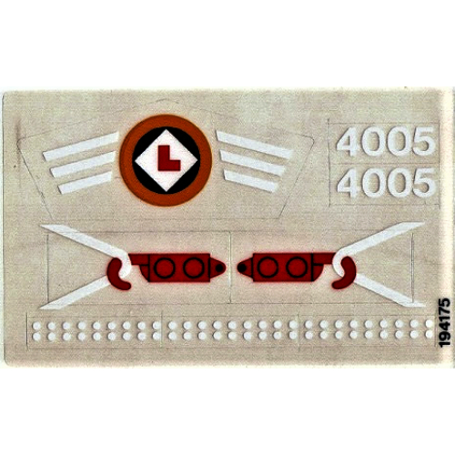 Stickerbogen für Set 4005-1 [Keine Farbe/Beliebige Farbe]