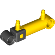 Pneumatic Cylinder 1 × 5 with 2 Stepped Inlets [V2] Yellow
