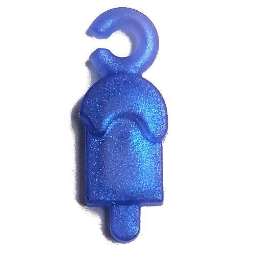 Pendant Lollypop Opal Trans-Light Blue