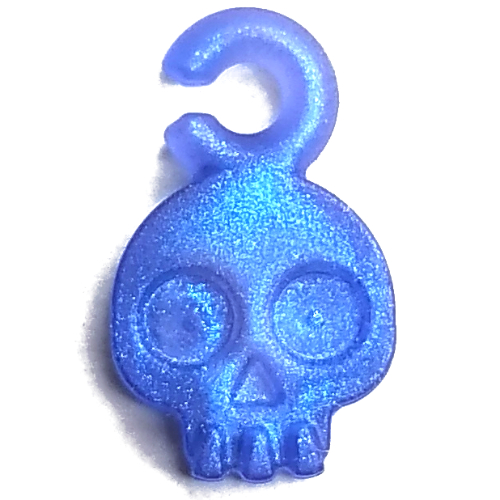 Pendant Skull Opal Trans-Purple