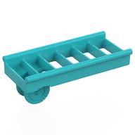 Duplo Ladder with Base Locking Ring, Short (Fire) Mittelazur