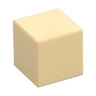 Minifig Head Special, Cube [Plain] Tan