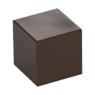 Minifig Head Special, Cube [Plain] Dark Brown