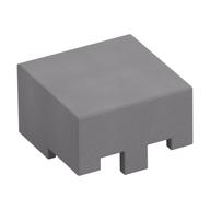 Helmet Rectangular Flat Silver