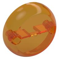 Dome Hemisphere 7 × 7 with 2 Pin Holes [Plain] Trans-Orange