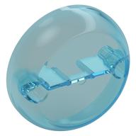 Dome Hemisphere 7 × 7 with 2 Pin Holes [Plain] Trans-Light Blue
