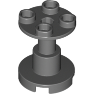 Support Round 2 × 2 × 2 Stand with Reinforced Underside Dark Bluish Gray