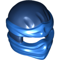 Wrap with Short Back Knot, Blue Pattern Dark Blue