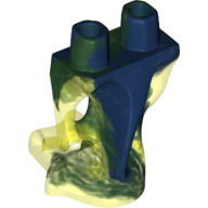 Lower Body, Ghost with Marbled Dark Blue Pattern Trans-Neon Green