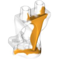 Lower Body, Ghost with Marbled Bright Light Orange Pattern Trans-Clear