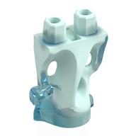 Lower Body, Ghost with Marbled Light Aqua pattern Transparent-Hellblau