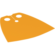 Neckwear Cape, Standard [Spongy Stretchable Fabric] Bright Light Orange