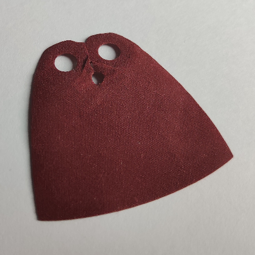 Neckwear Cape, Short [Shiny Spongy Stretchable Fabric] Dark Red
