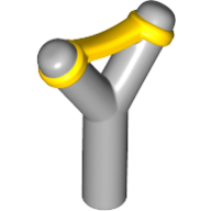 Weapon Slingshot with Yellow Band Print Light Bluish Gray