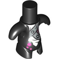 Body Dreamling with White Shirt, Light Bluish Grey Straps, Dark Pink Spots print Black