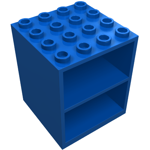 Homemaker Cupboard 4 × 4 × 4 Blue