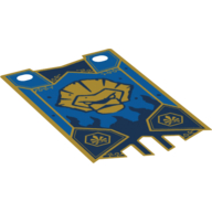 Flag 5 × 8.5 with Lion Tribe Print Trans-Clear