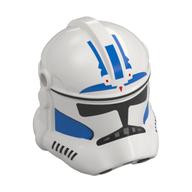 Helmet Clone Trooper Phase 2, Closed Front, Holes for Visor with Blue Markings, Black Visor print (Arc Trooper) Weiß