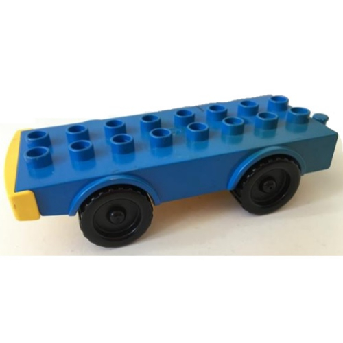Duplo Truck Base with 2 × 8 Studs and Four Wheels Blue