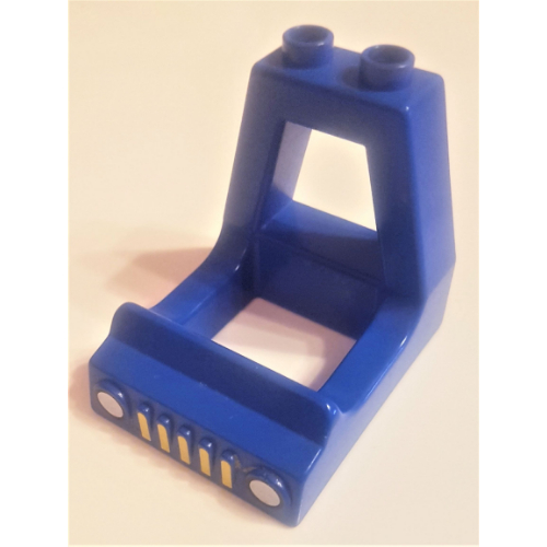 Duplo Truck Cab with Grill and Headlights Print Blue