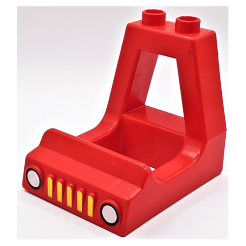 Duplo Truck Cab with Grill and Headlights Print Rot