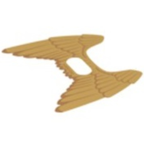 Wings, Collapsed with Feathers Print in Trans-Clear