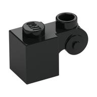 Brick Special 1 × 1 with Scroll with Open Stud Schwarz