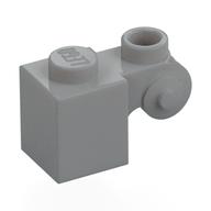 Brick Special 1 × 1 with Scroll with Open Stud Hellblaugrau