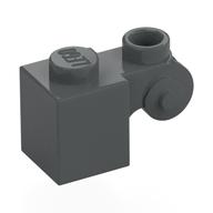 Brick Special 1 × 1 with Scroll with Open Stud Dunkelblaugrau