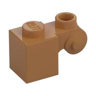 Brick Special 1 × 1 with Scroll with Open Stud Medium Nougat