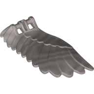 Creature Body Part, Wing 4 × 7 Left with Feathers and Handles for Clips