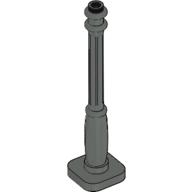 Lamp Post 2 × 2 × 7 with 6 Base Flutes Dunkelgrau