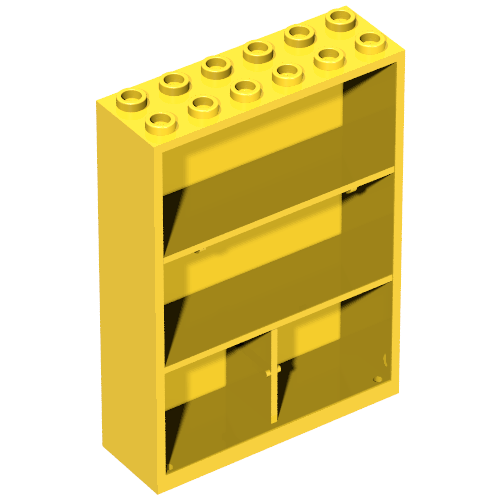 Fabuland, Cupboard 2 × 6 × 7 Gelb